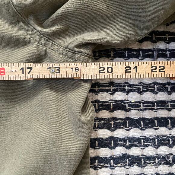 🌿Vans Womens Green Plaid Lined Utility Button Zip Pocket Jacket M - Picture 9 of 9